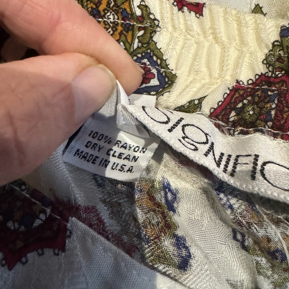 1980s Significance Bold Print Pants - Picture 8 of 8